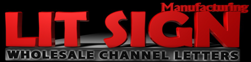 Lit Sign Manufacturing – Wholesale Channel Letters